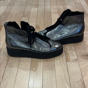 Kennel & schmenger Silver Ankle platform Boots